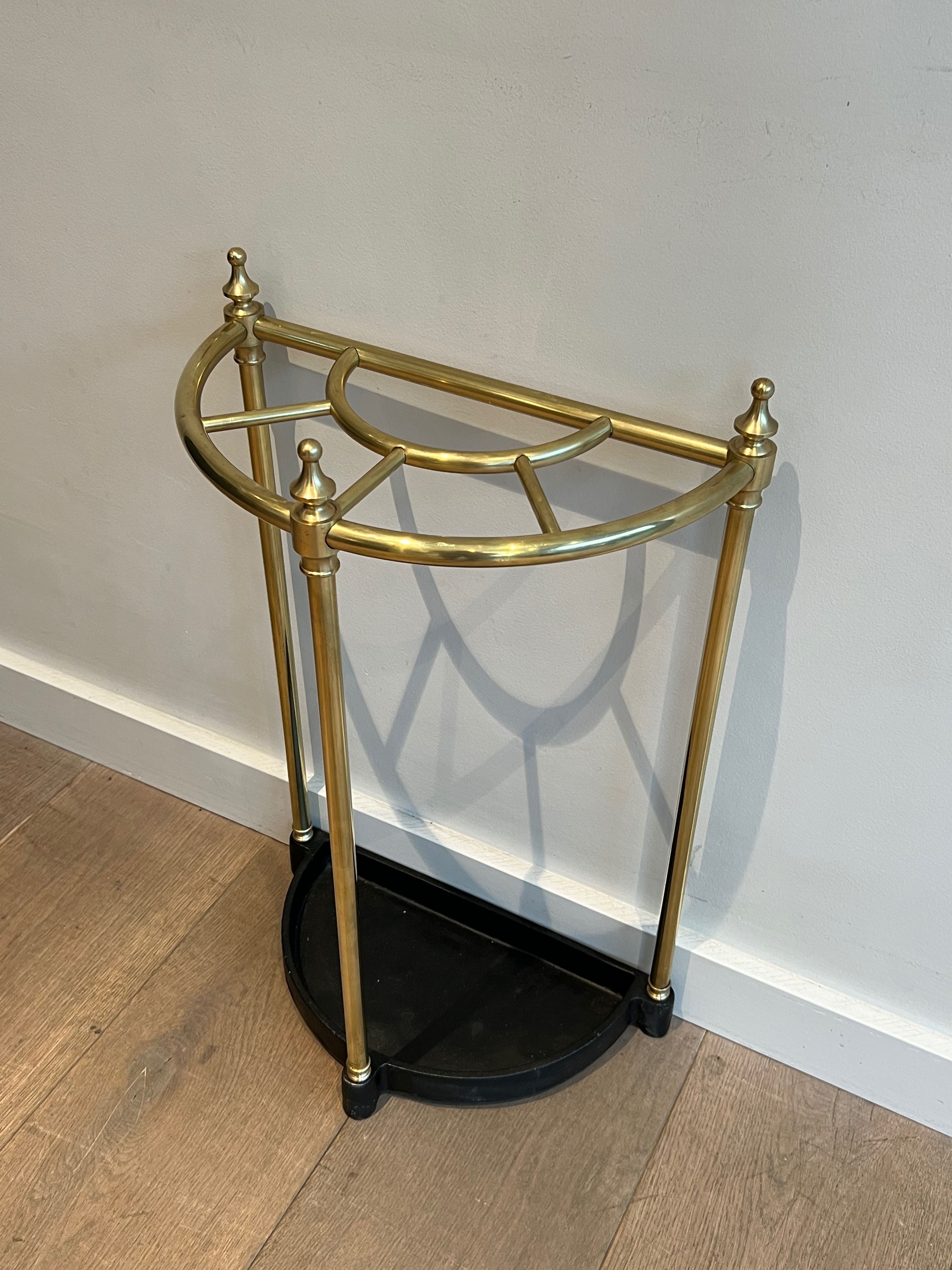 Rounded Brass Umbrella Stand