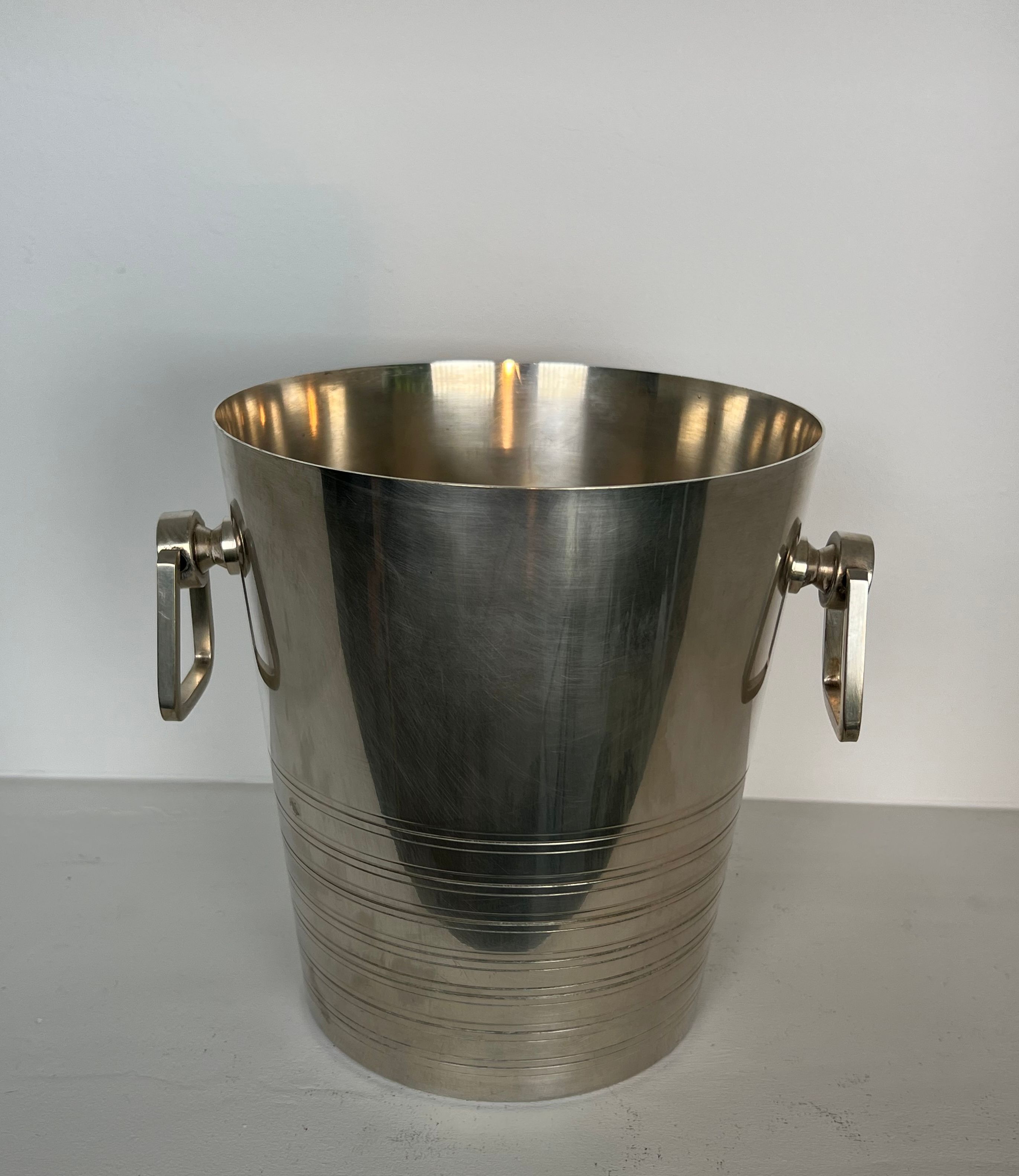 Seau à Champagne en Métal Argenté