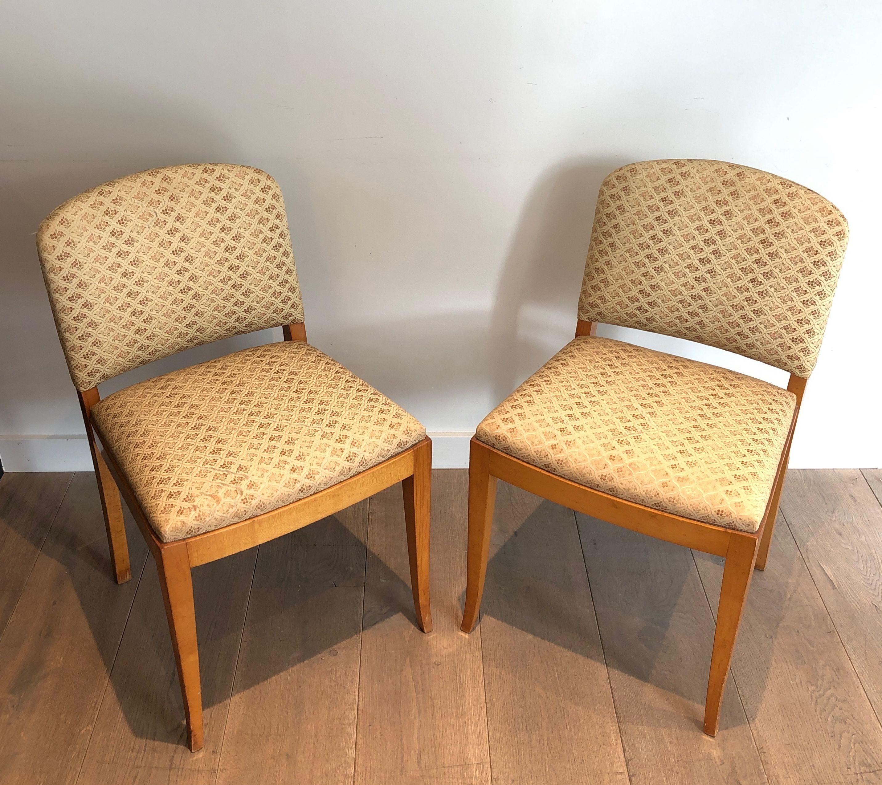 Pair of Art Deco Sycamore Chairs