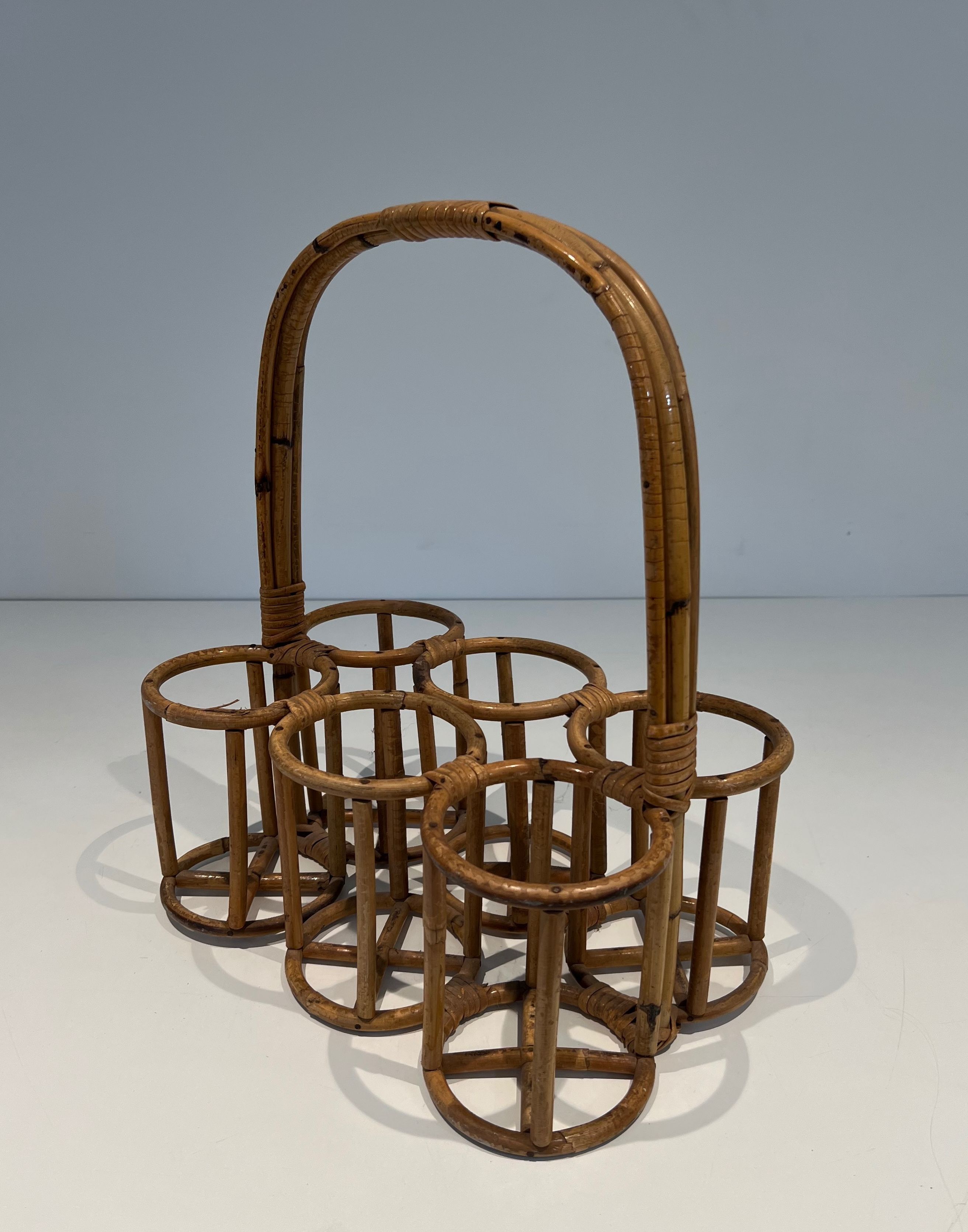 Rattan Bottles Holder