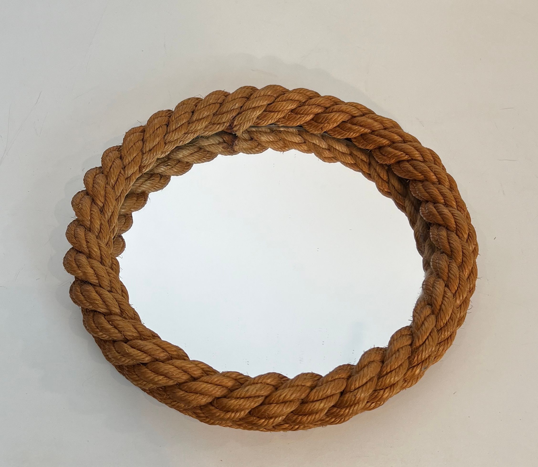 Miroir Rond en Corde d'Audoux Minet