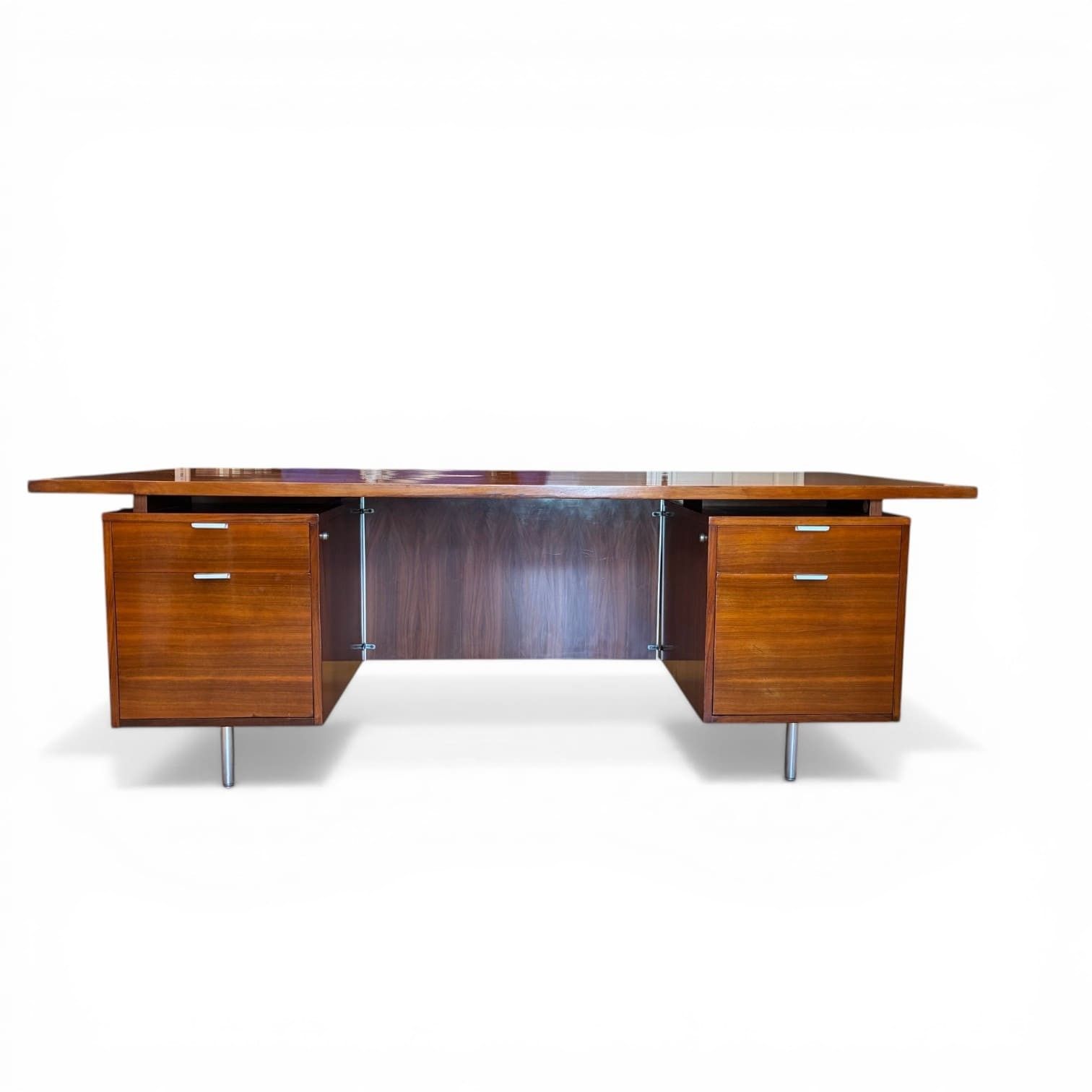 Walnut 'EOG' Executive Desk by George Nelson for Herman Miller, Circa 1960