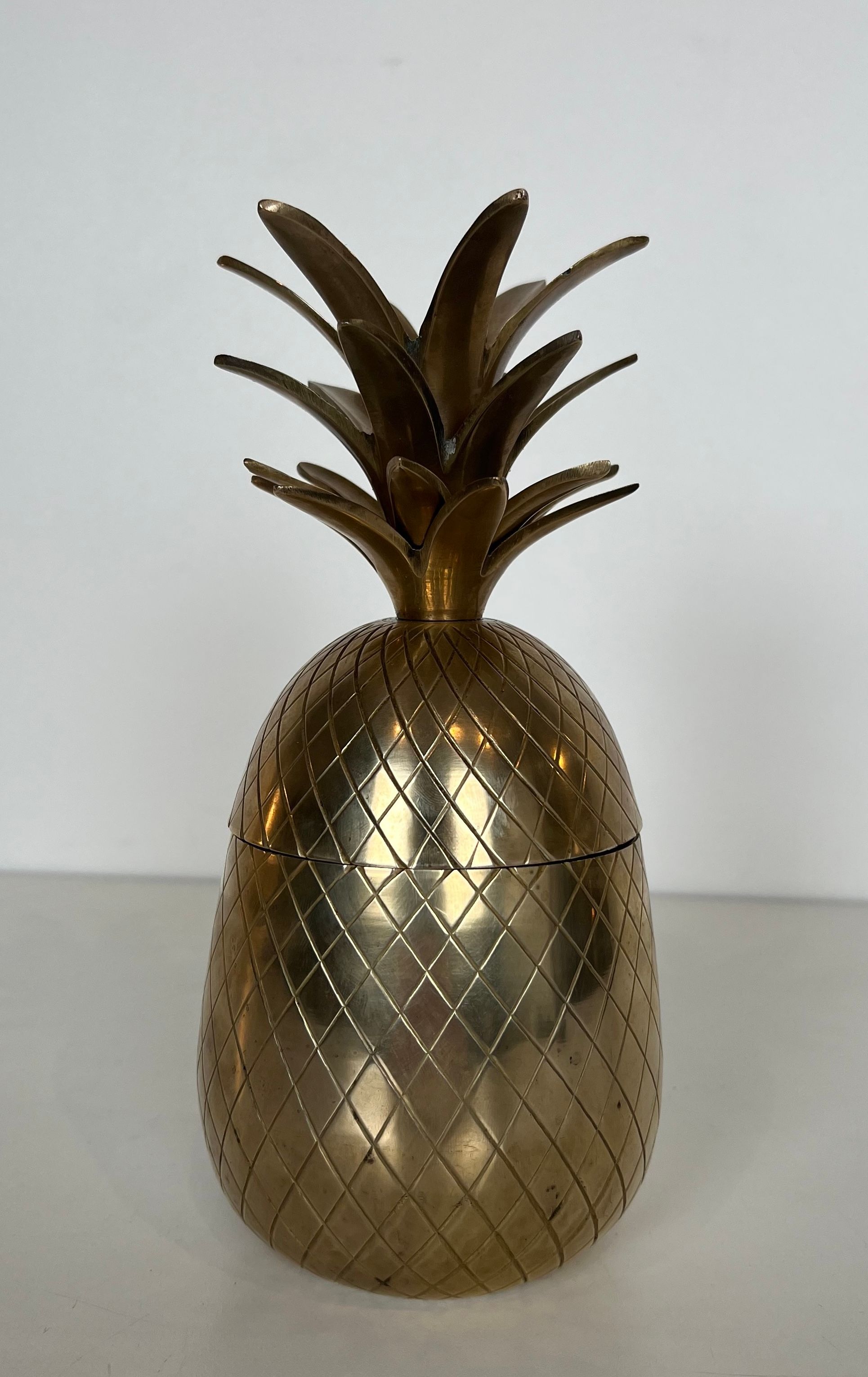 Seau à Glaçon Ananas en Laiton et Acier