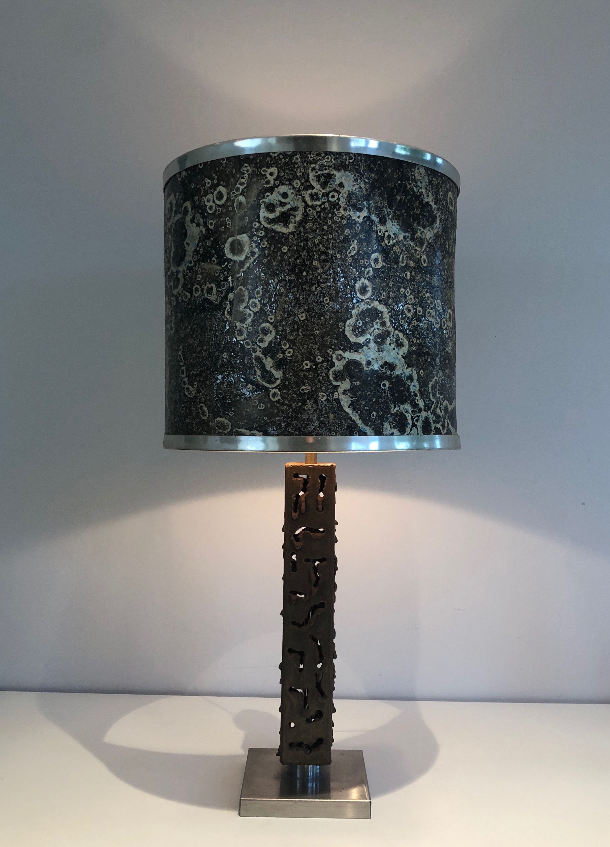 Worked Steel Design Table Lamp