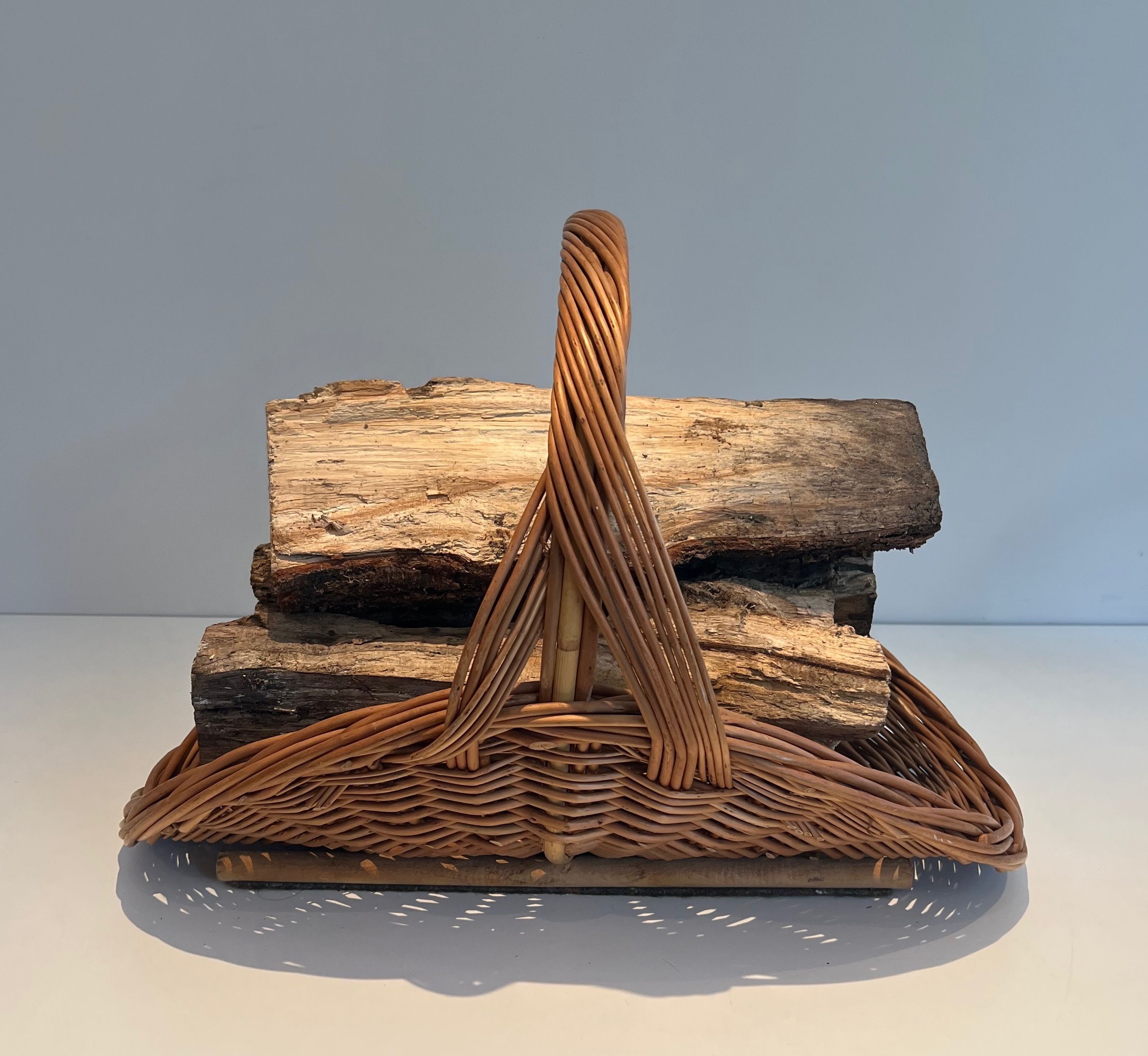 Rattan Log Holder