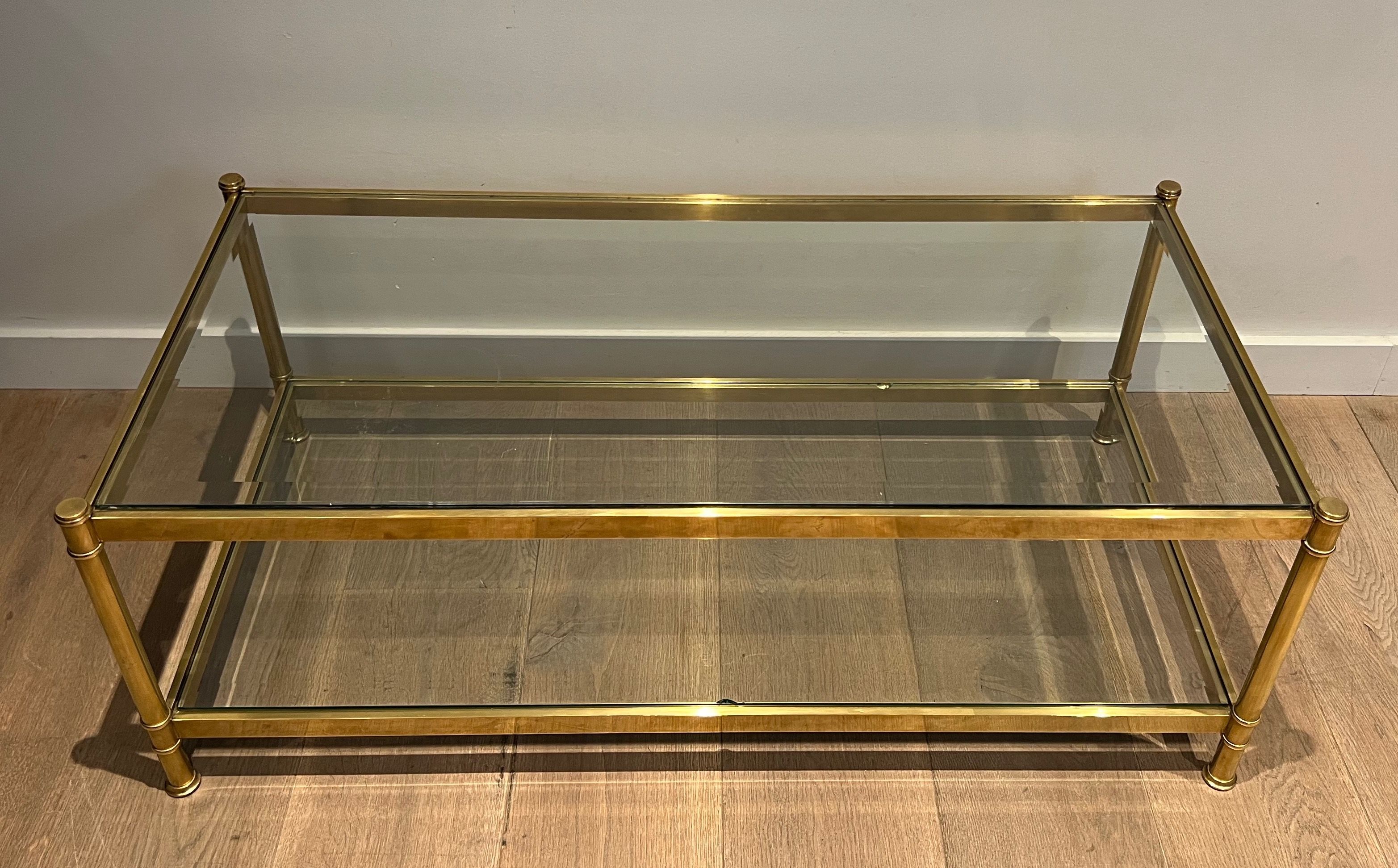 Brass Coffee Table by Roche Bobois. Circa 1970