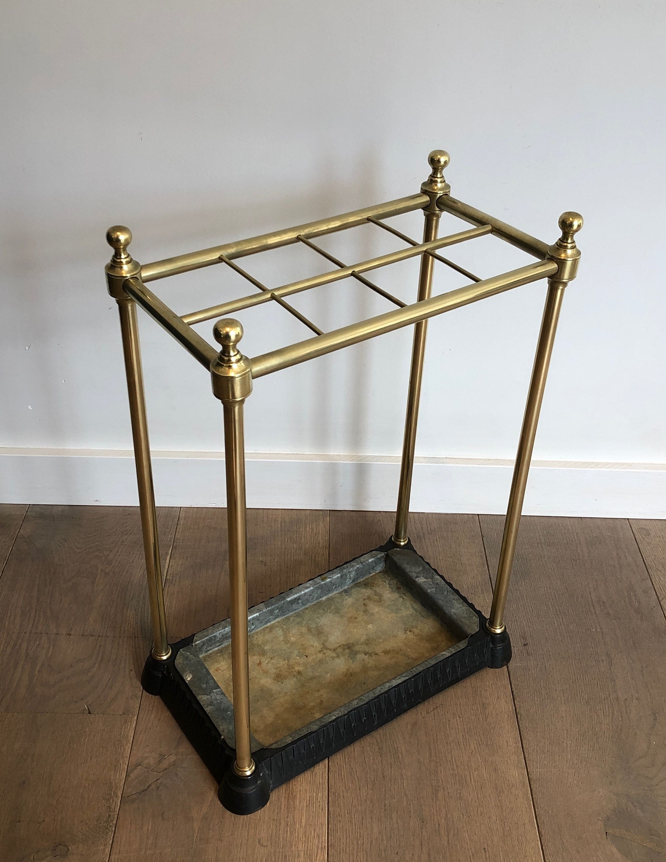 Rectangular Brass Umbrella Stand