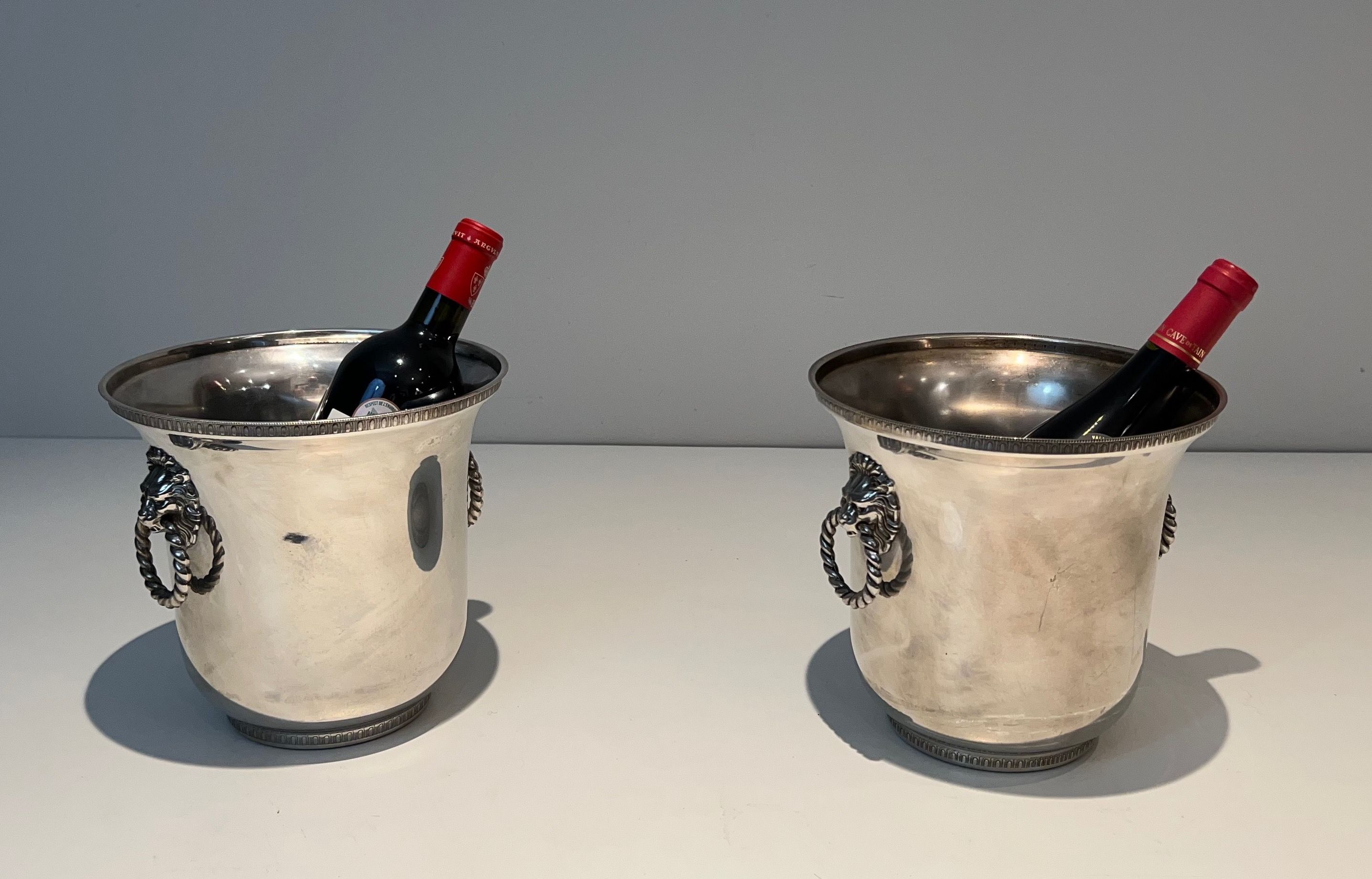 Pair of Silver Plated Champagne Buckets