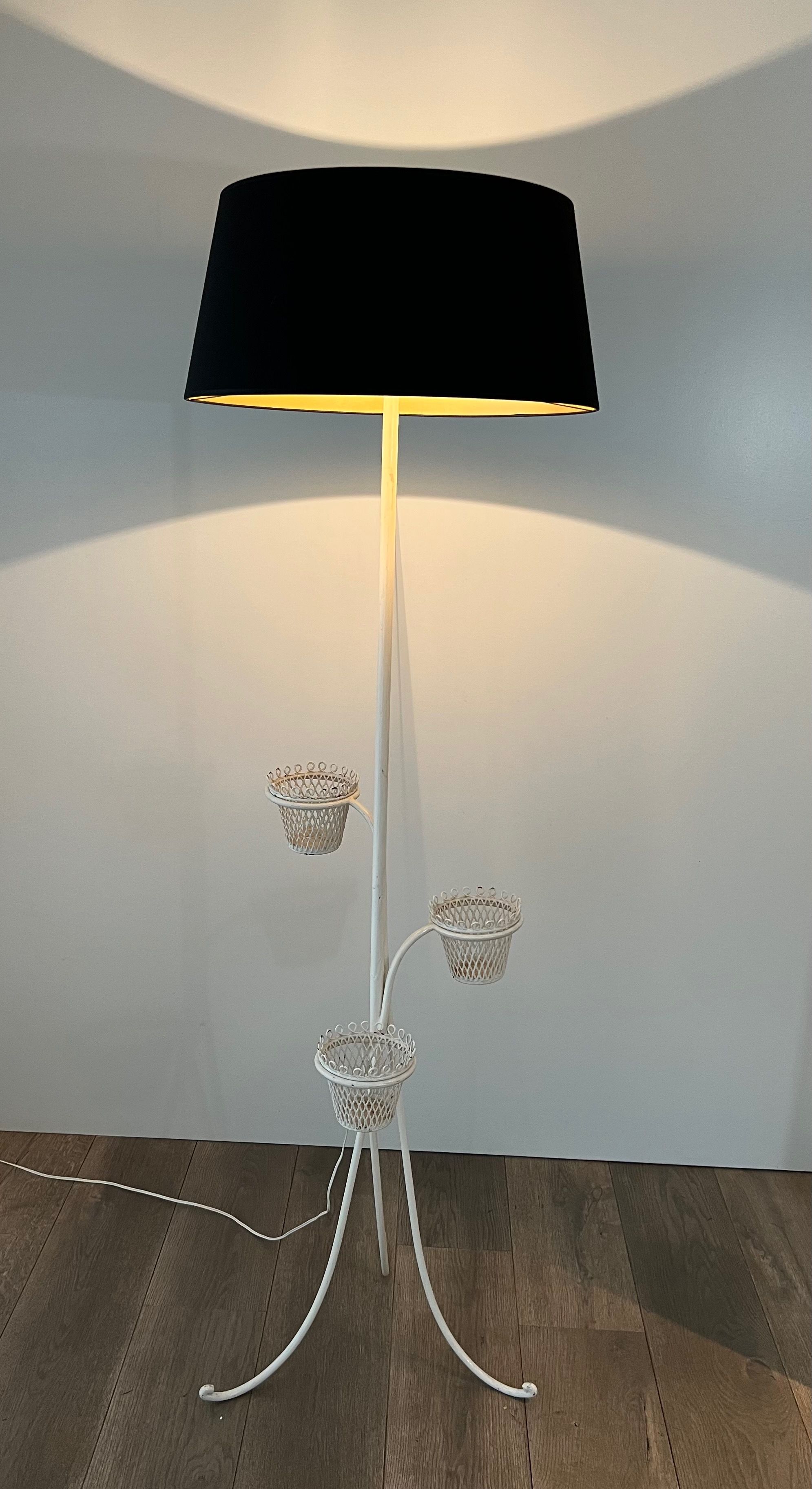 Cap d'Ail Collection Plant Holder Floor Lamp by Mathieu Matégot