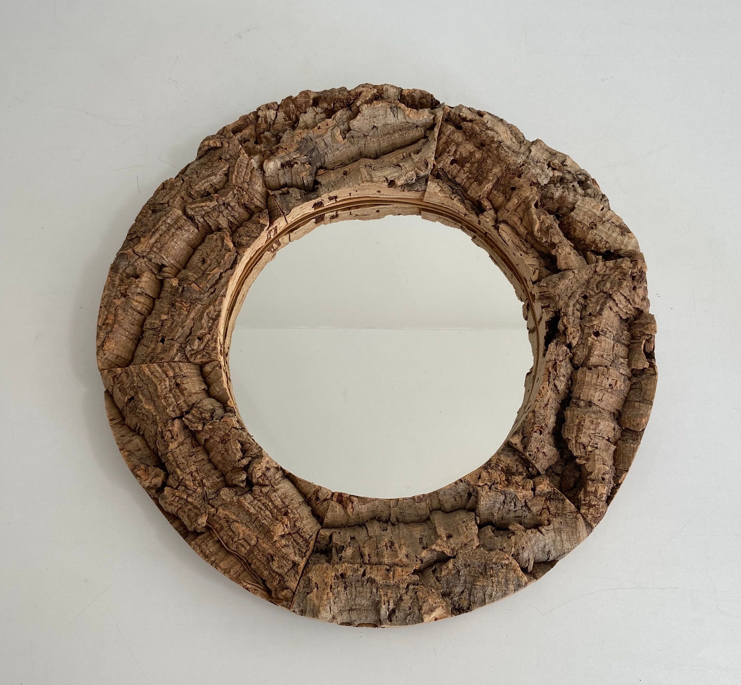 Cork and Wood Mirror