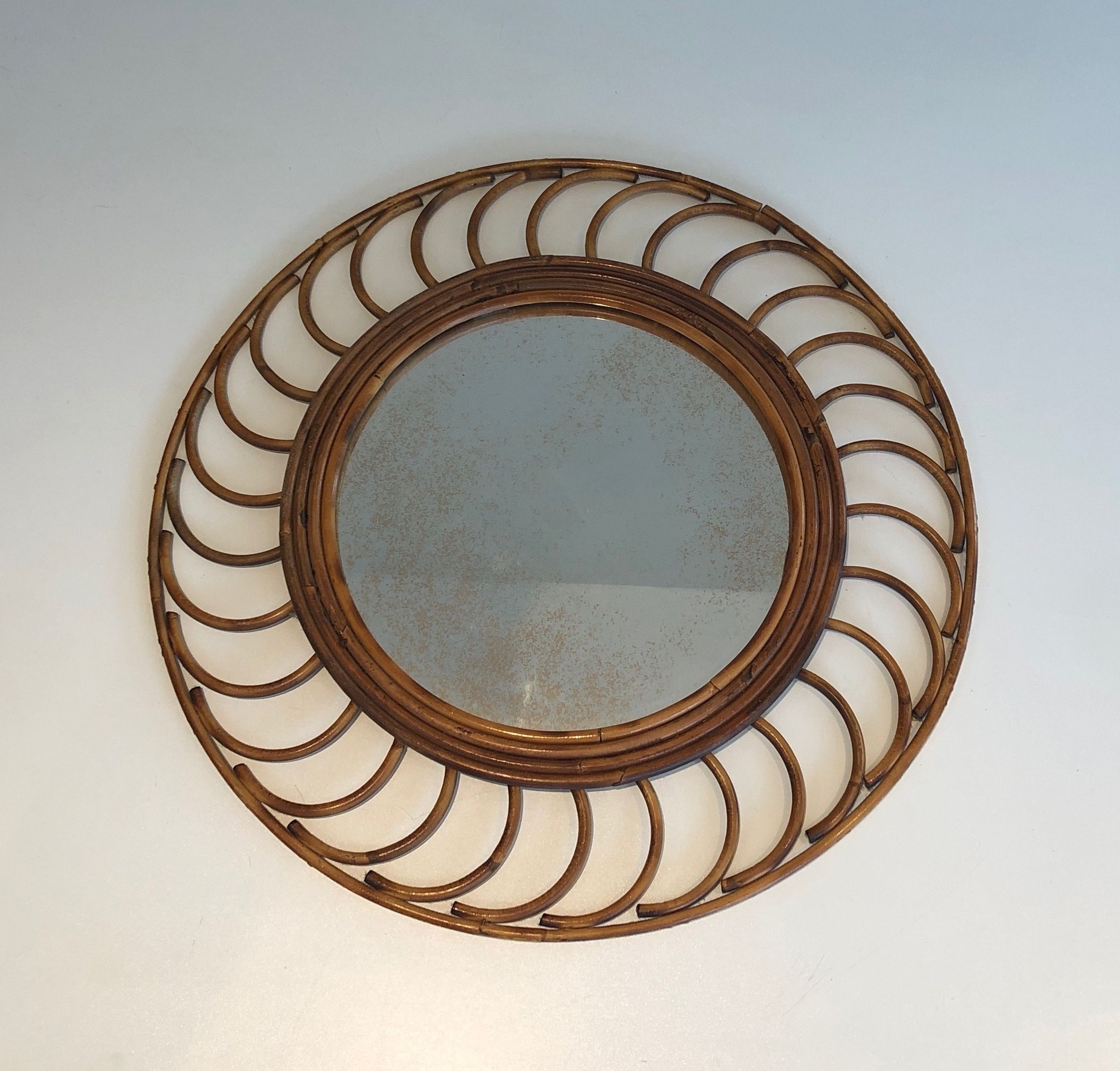 Rattan Mirror