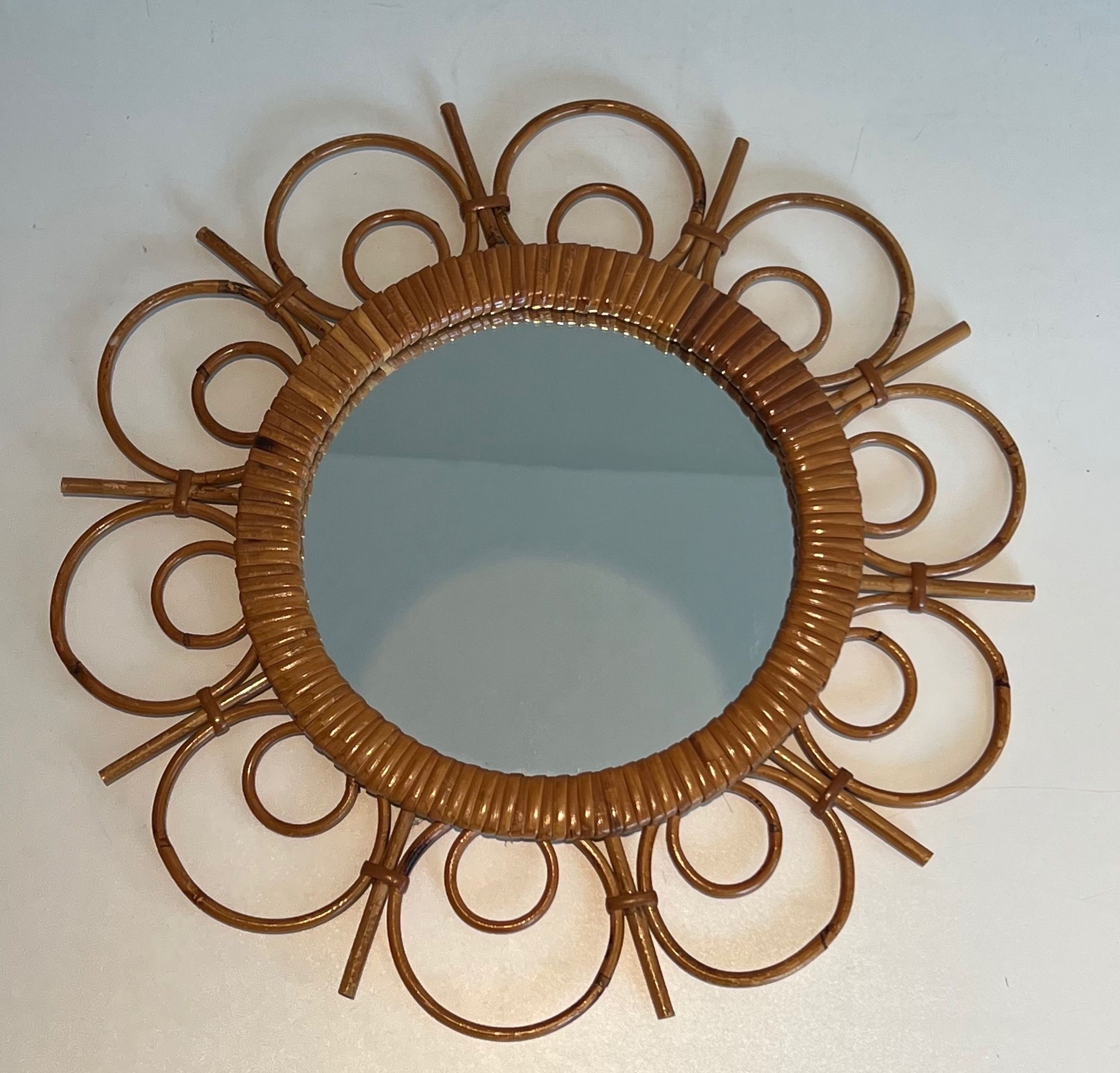 Rattan Mirror