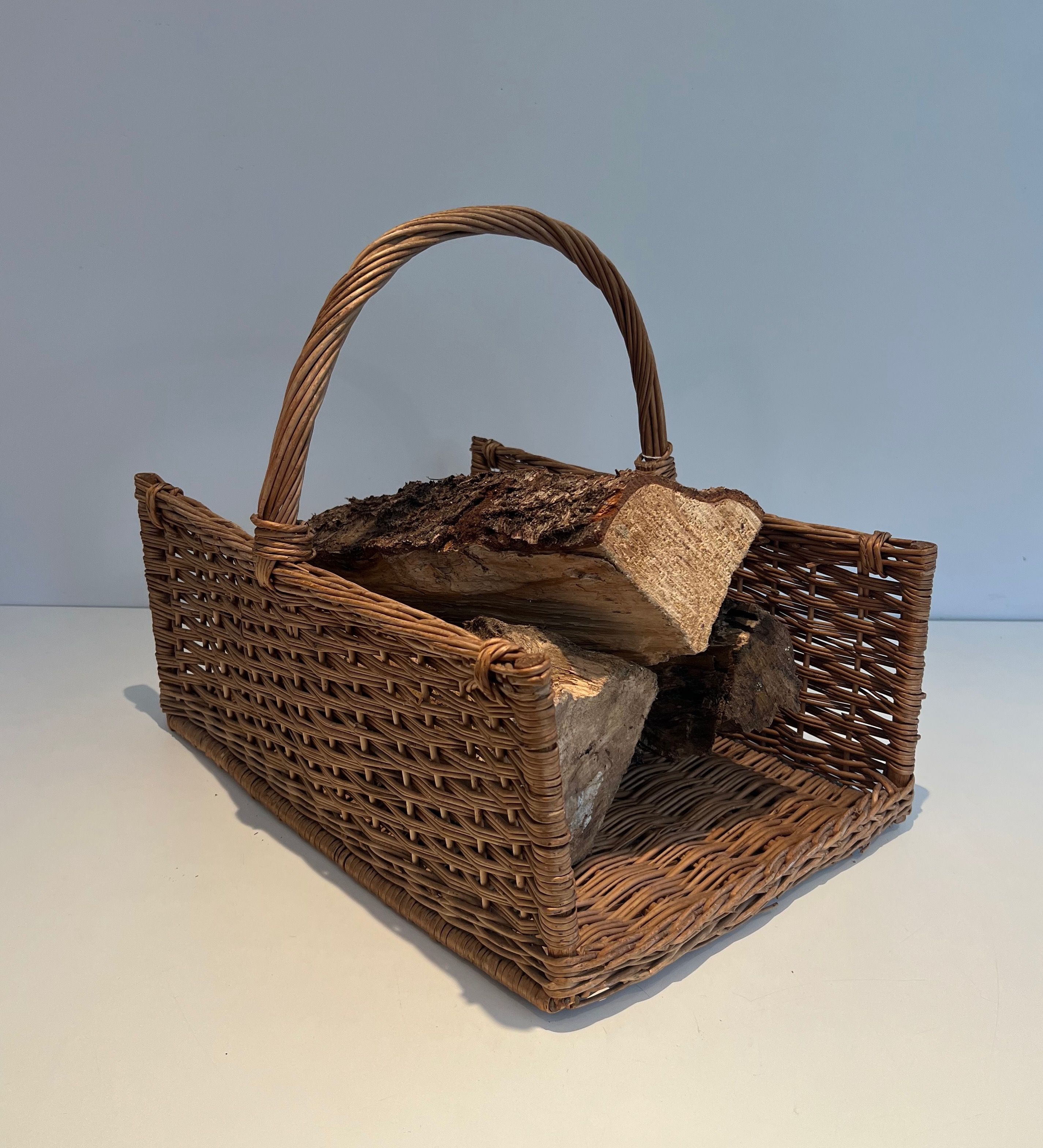 Rattan Log Holder