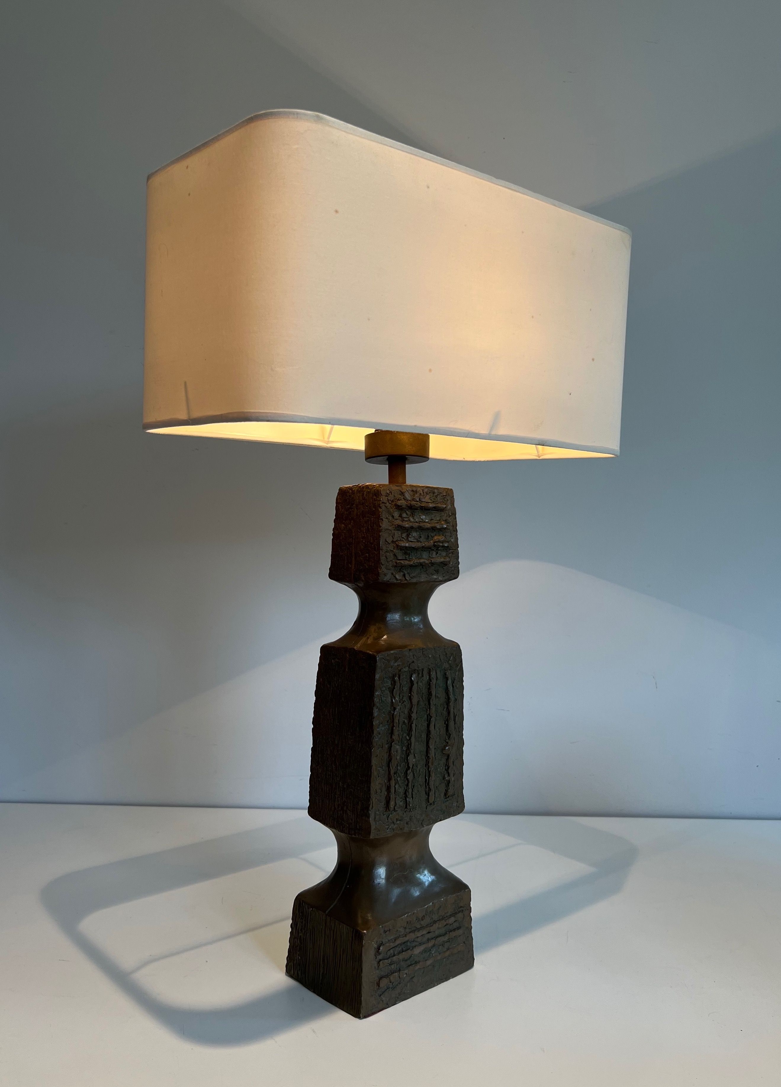 Lampe Brutaliste en Céramique