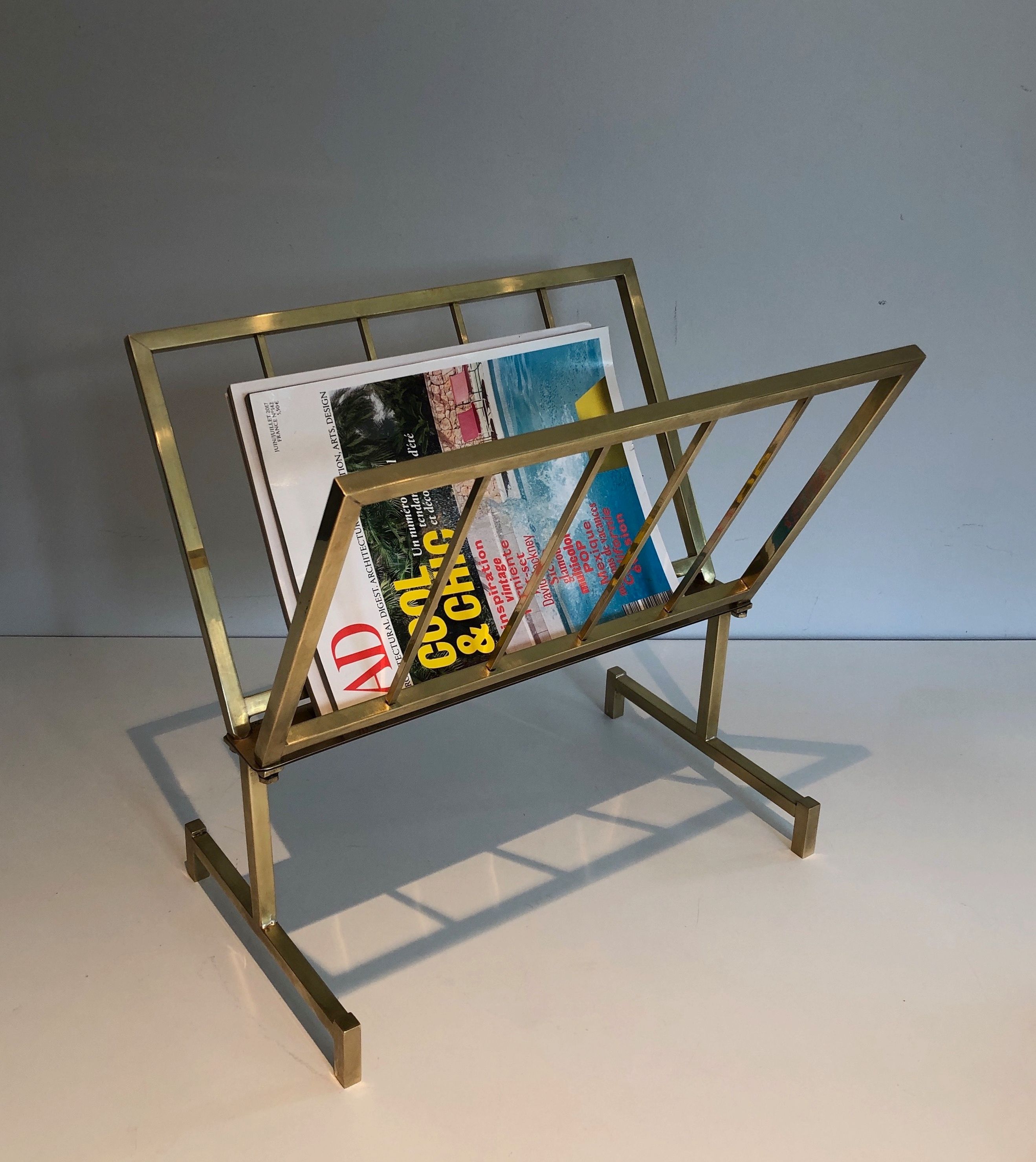 Design Brass Magazine Rack