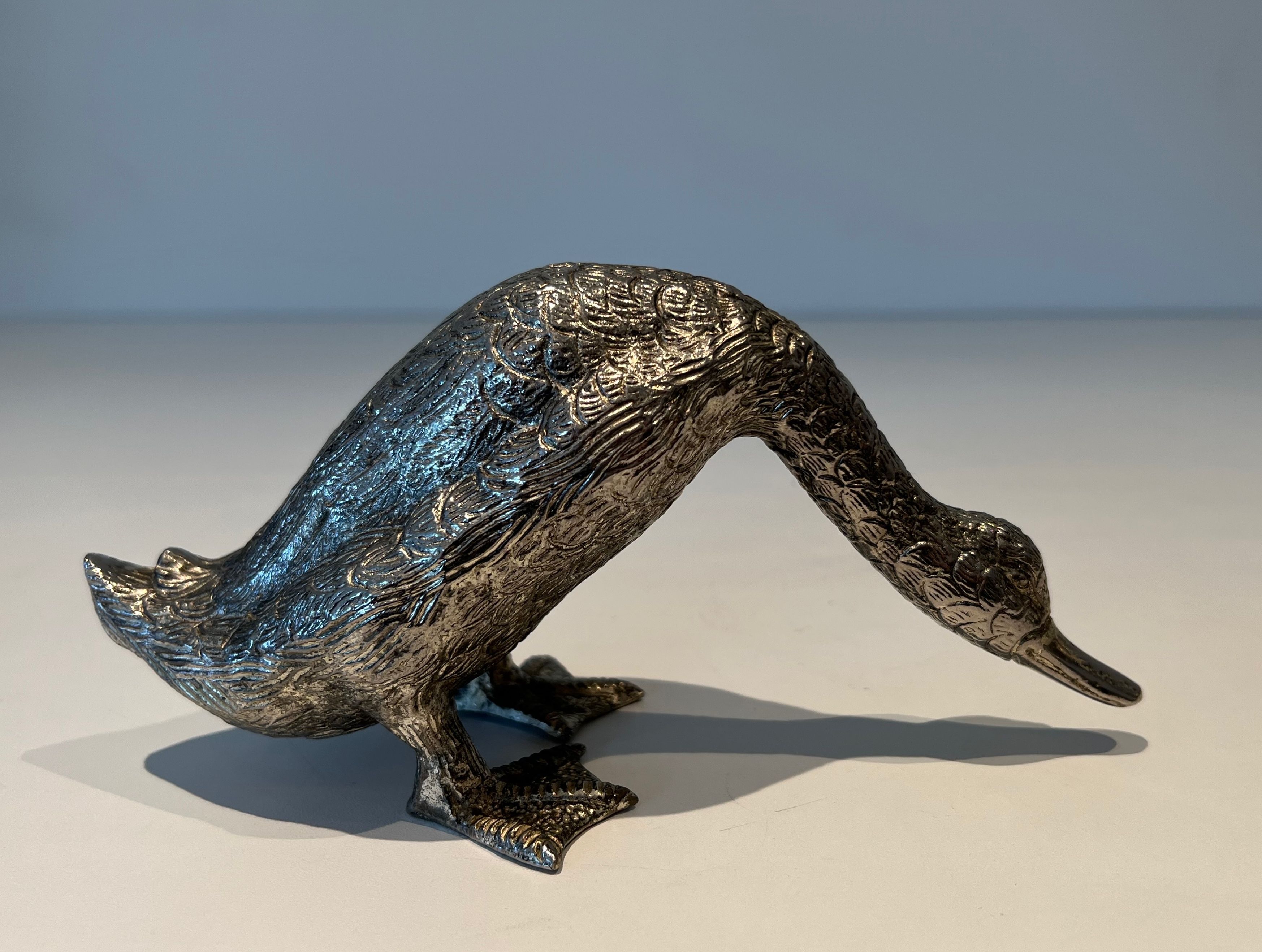 Silvered Bronze Duck