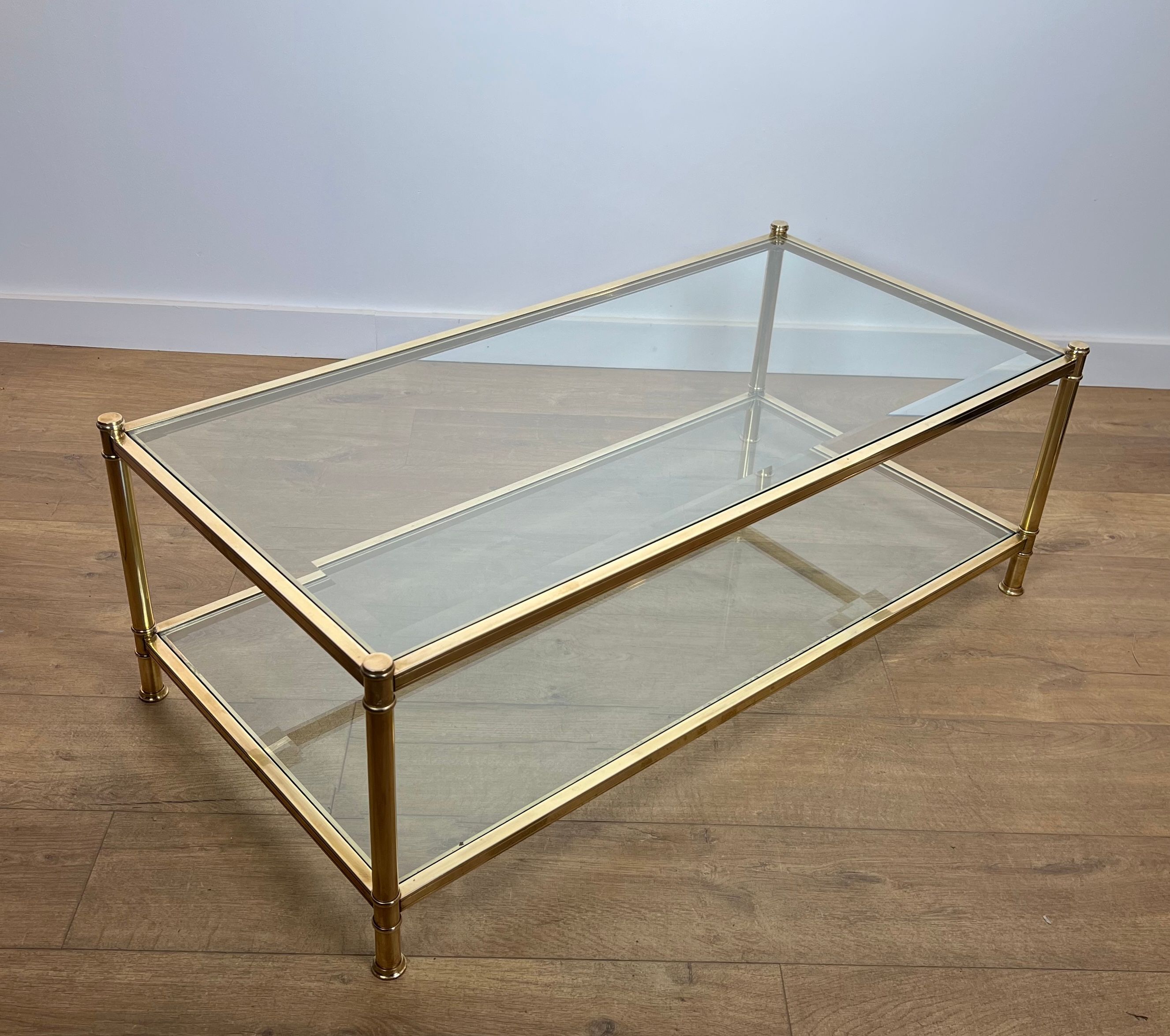 Brass Coffee Table by Roche Bobois. Circa 1970