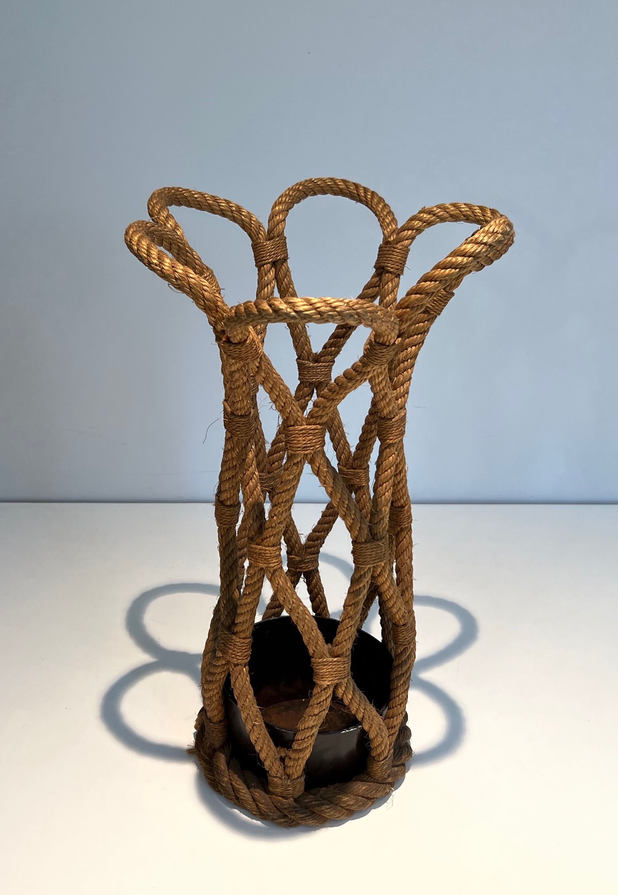 Rope Umbrella Stand by Audoux-Minet