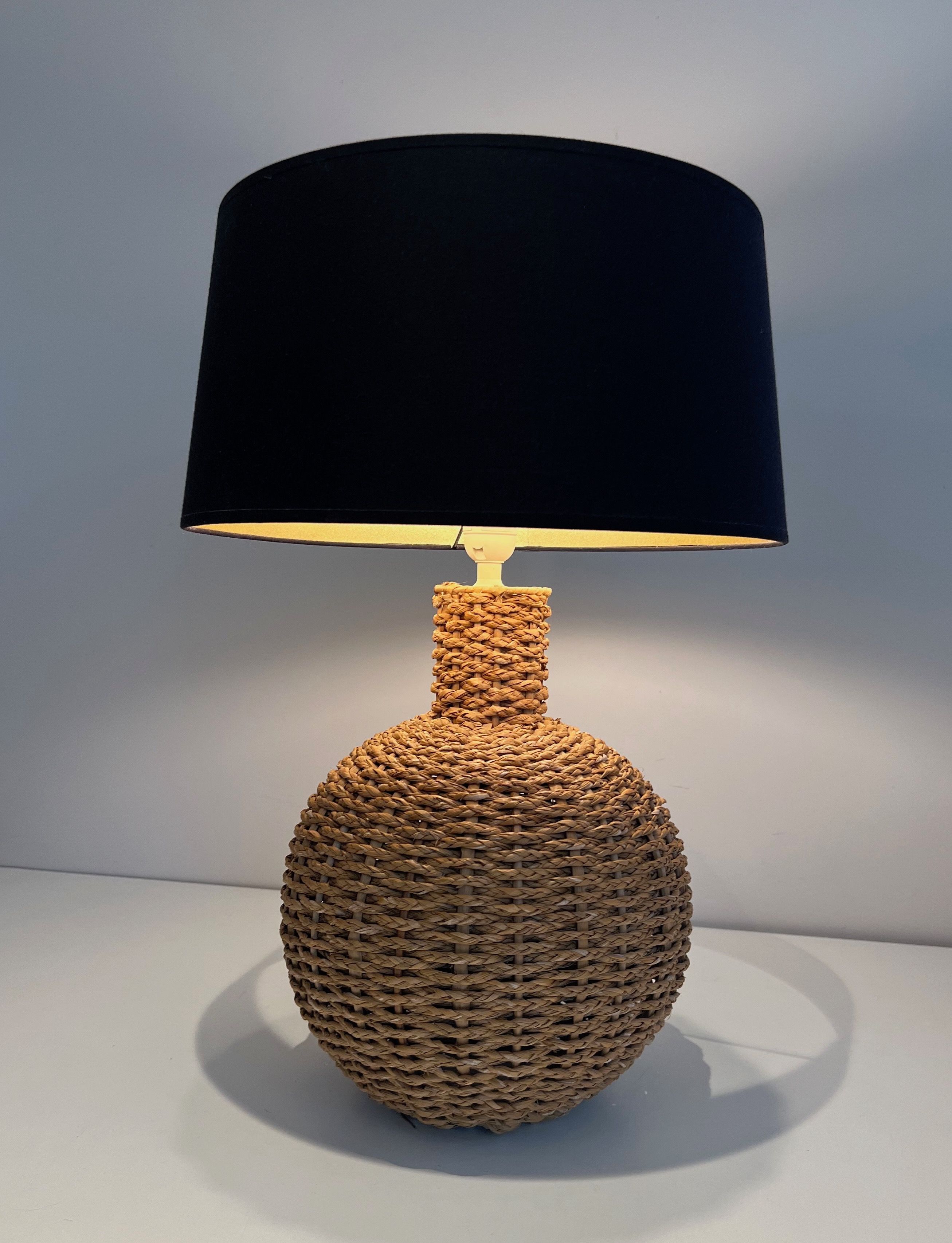 Rope Table Lamp in the Style of Audoux Minet