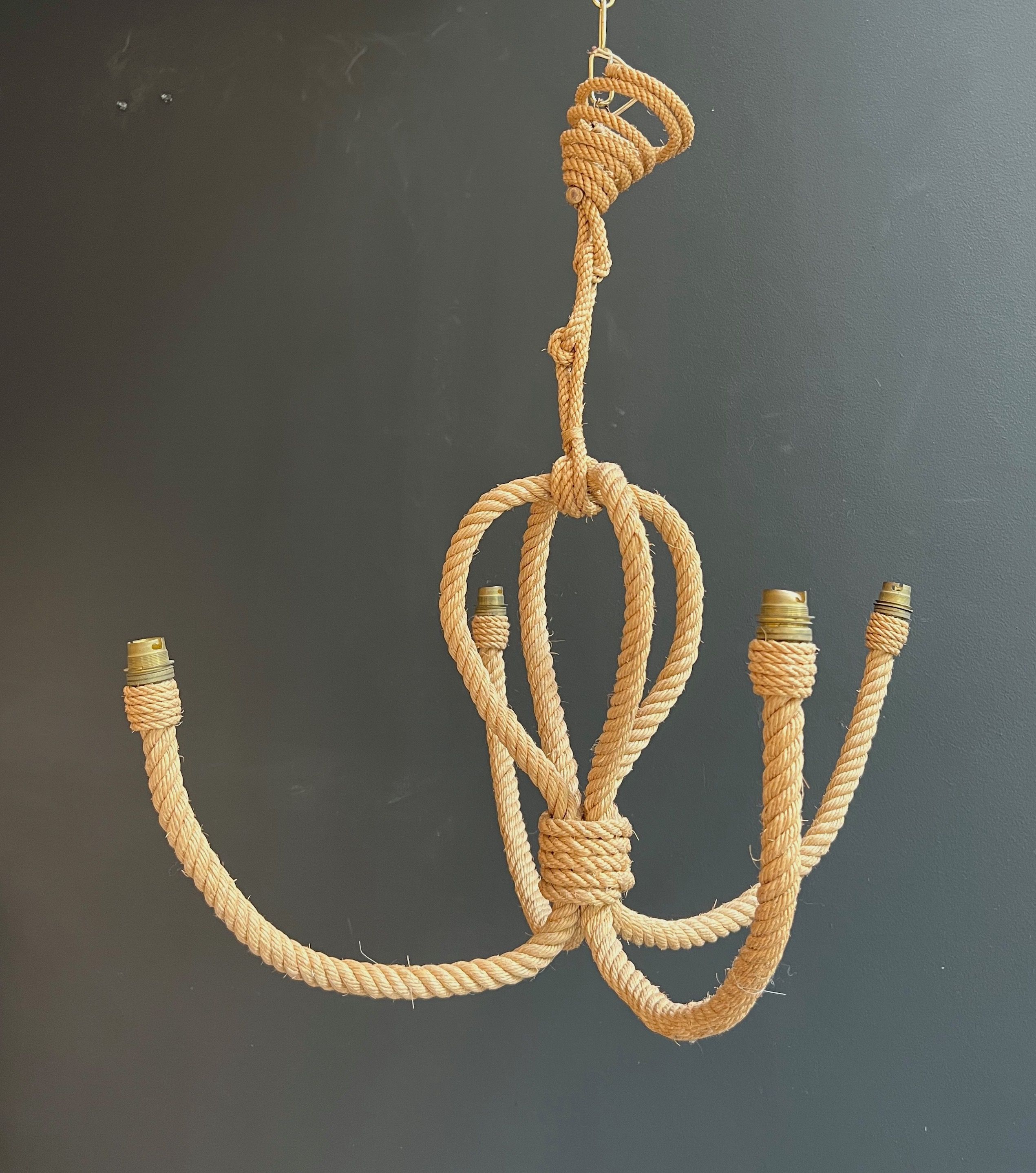 Rope Chandelier by Audoux Minet