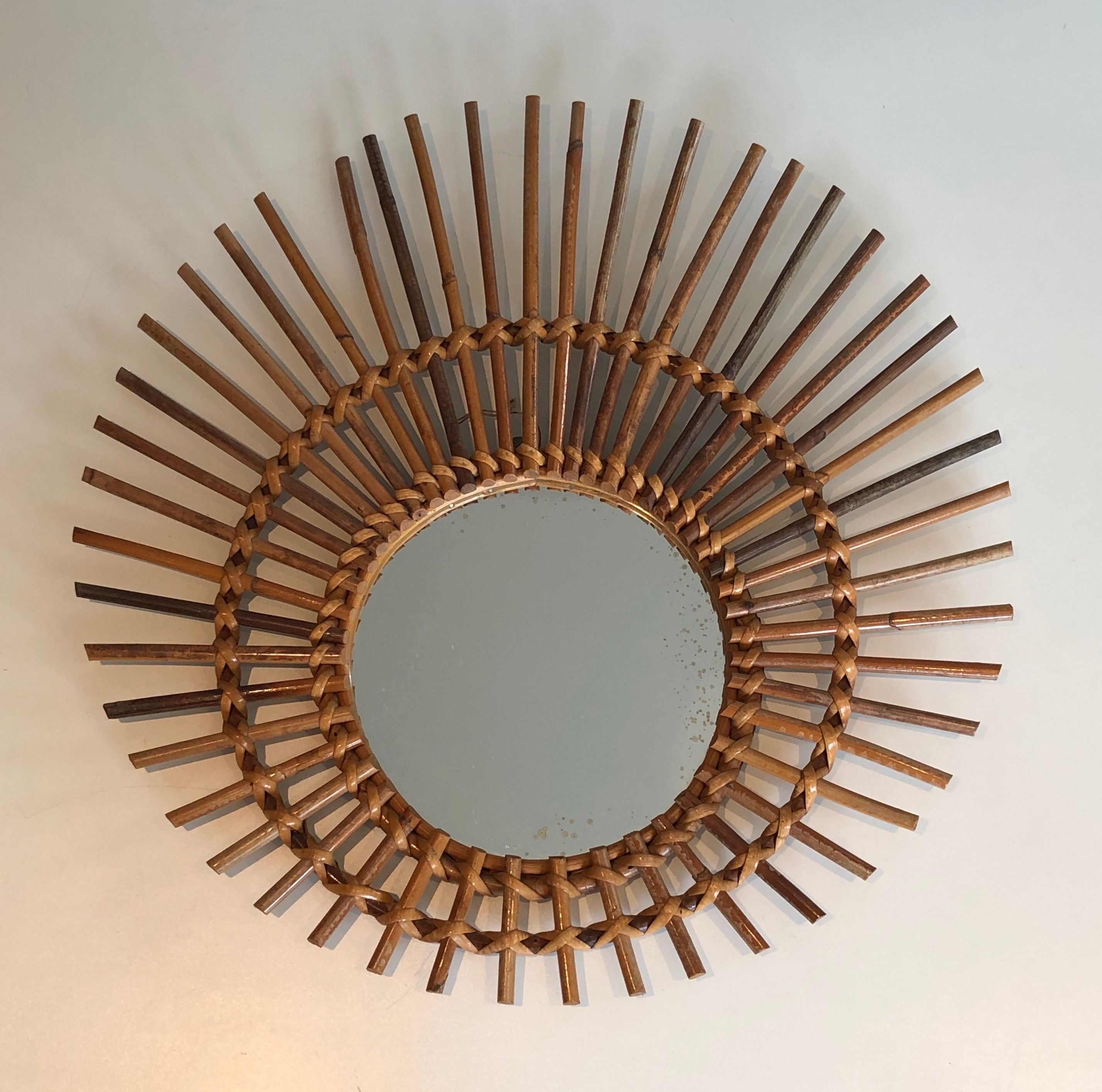 Rattan Mirror