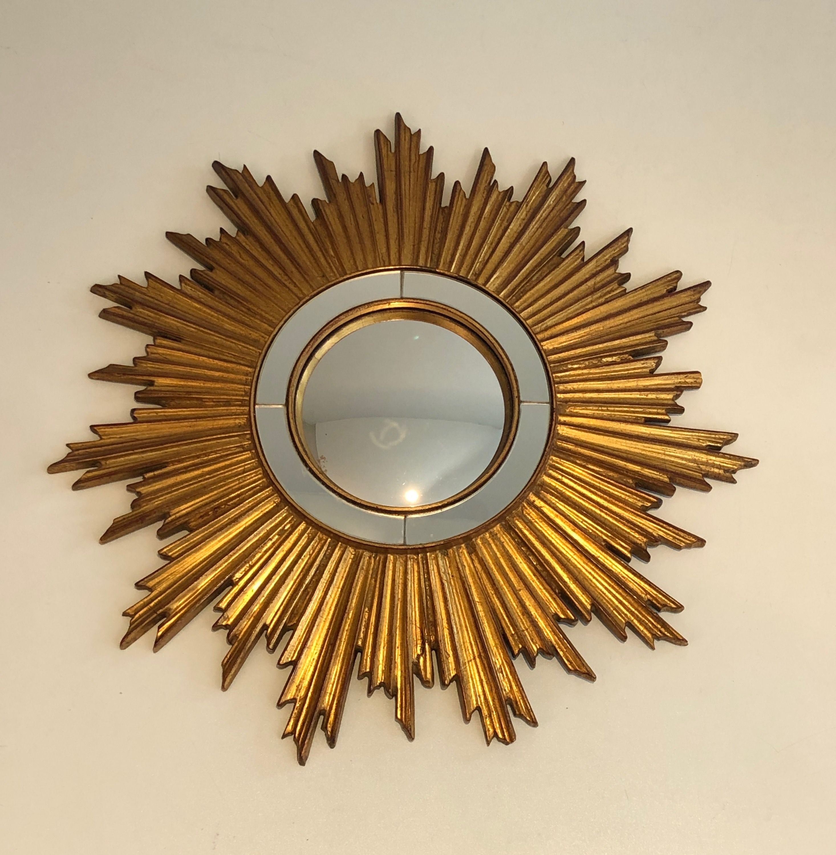 Gilt Resin Sunburst Mirror