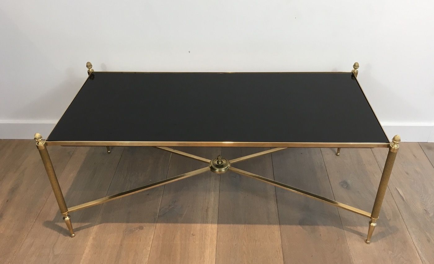 Brass Coffee Table by Maison Baguès