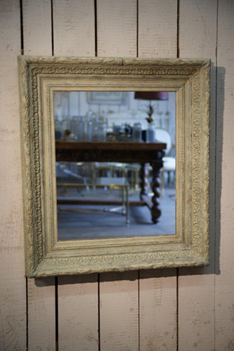 Painted Wooden Frame. French Work. 19th Century