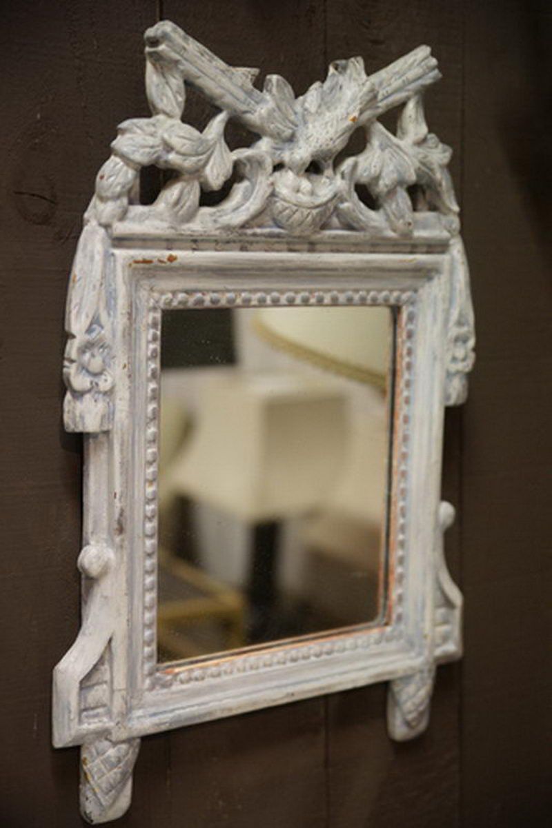 Miroir Louis XVI Patiné. Travail Français. XVIII ème siècle