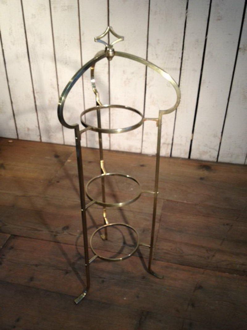 Brass Plates Holder. French Work. Circa 1900
