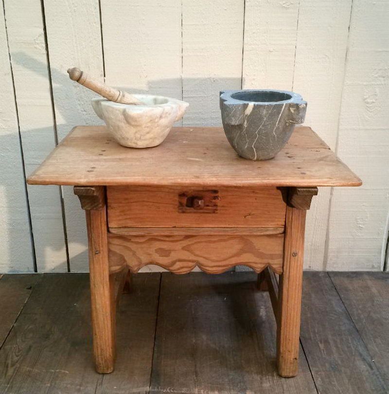 Small Pine Spanish Drawer Table