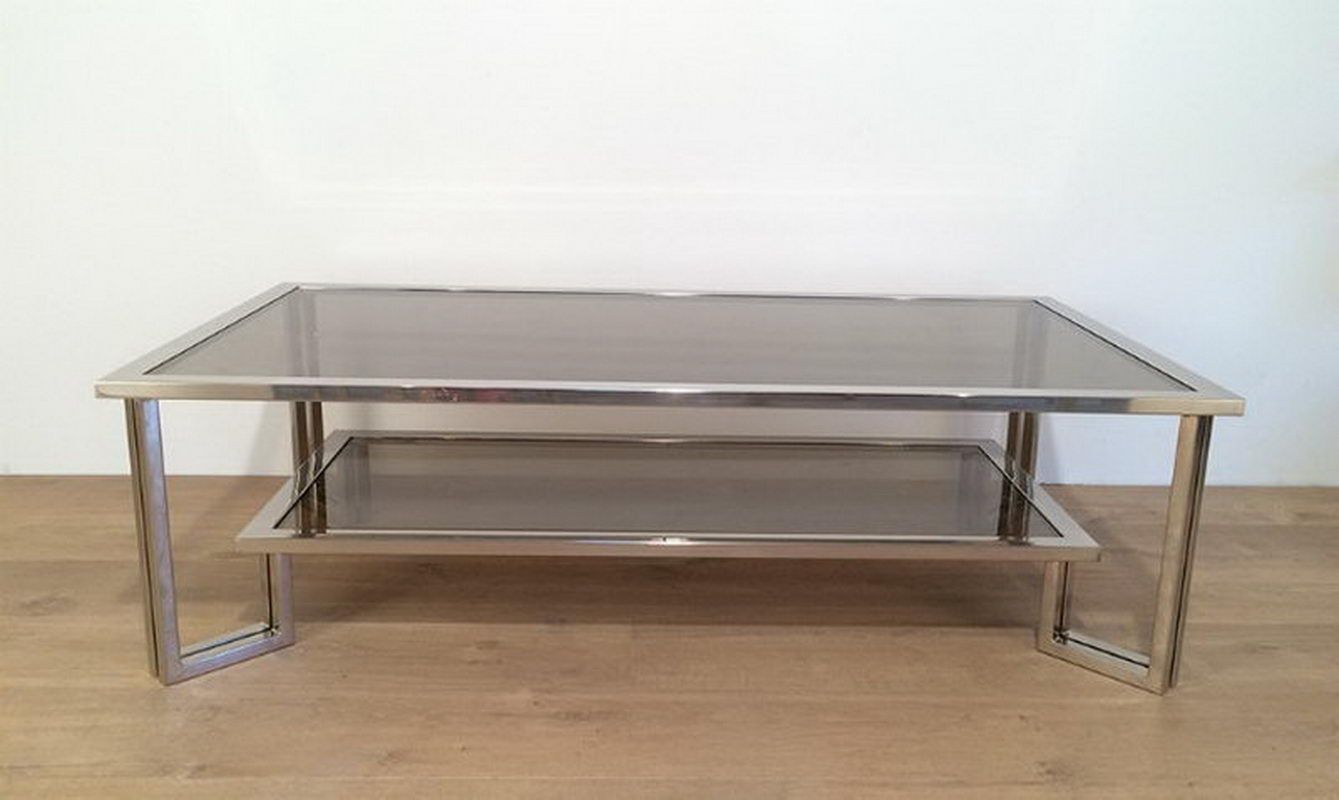 Chrome design coffee table