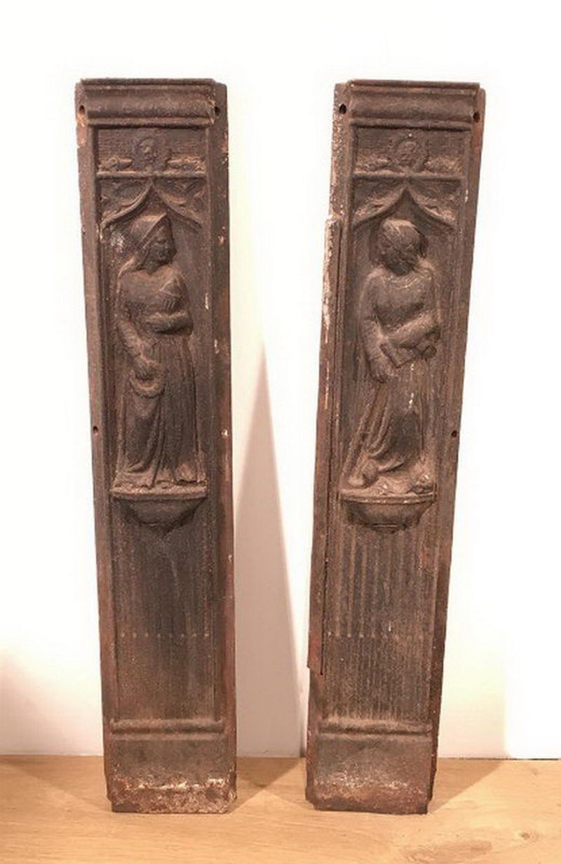 Pair of Cast Iron Decorative Elements