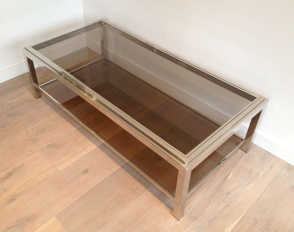 Rectangular Chromed Coffee Table