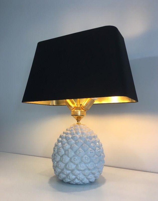 Lampe Ananas Design en Porcelaine
