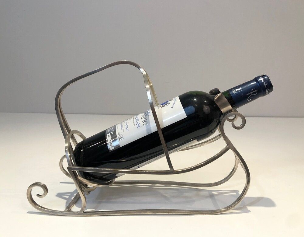 Silver Plated Sleigh Bottle Holder