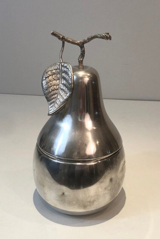 Silver Plated Pear Ice Bucket (a bit Damaged)