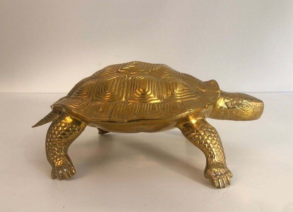 Turtle Brass Sculpture