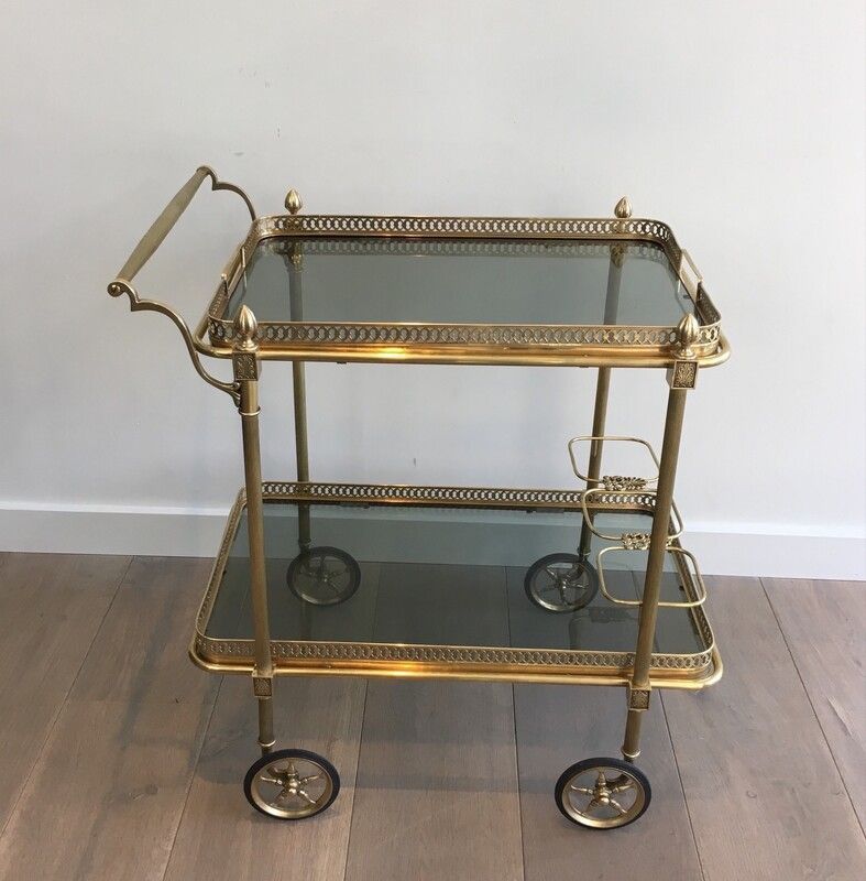 Maison Jansen. Brass Drinks Trolley