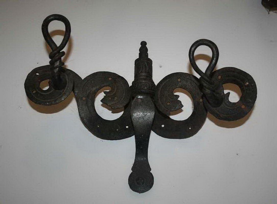 Wrought Iron Coat Hanger. French. Circa 1900