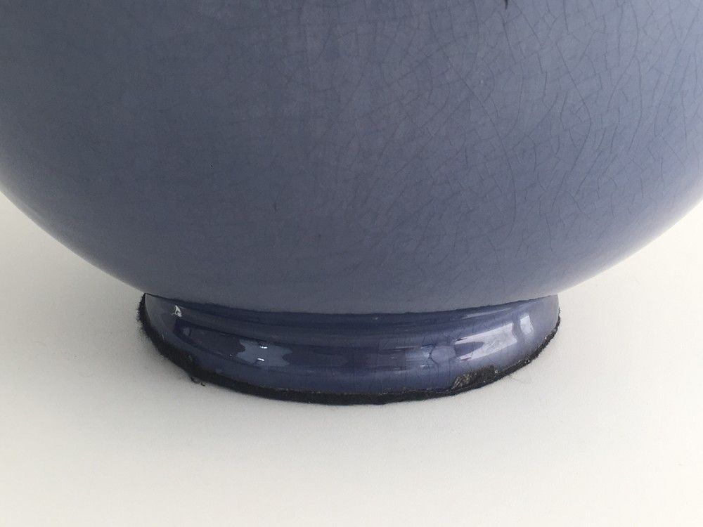 Lampe en Céramique de couleur Bleue