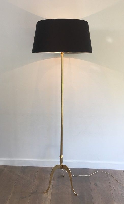 Lampe de Parquet de Style Néoclassique en Laiton