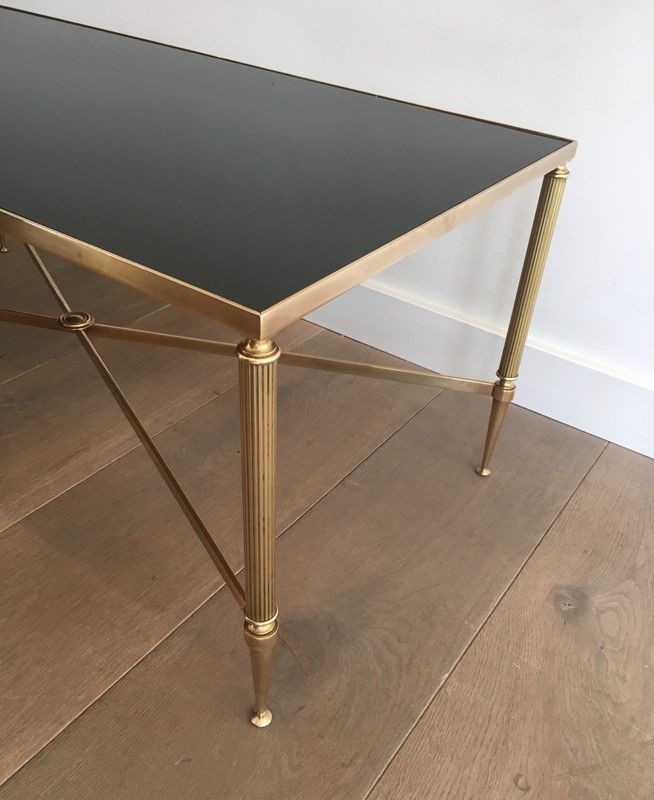 Table Basse en Laiton Dans le Goût de la Maison Jansen