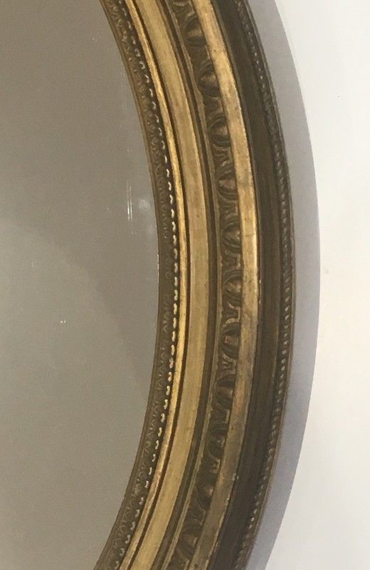 Miroir De Style Louis XVI En Bois Et Stuck Doré