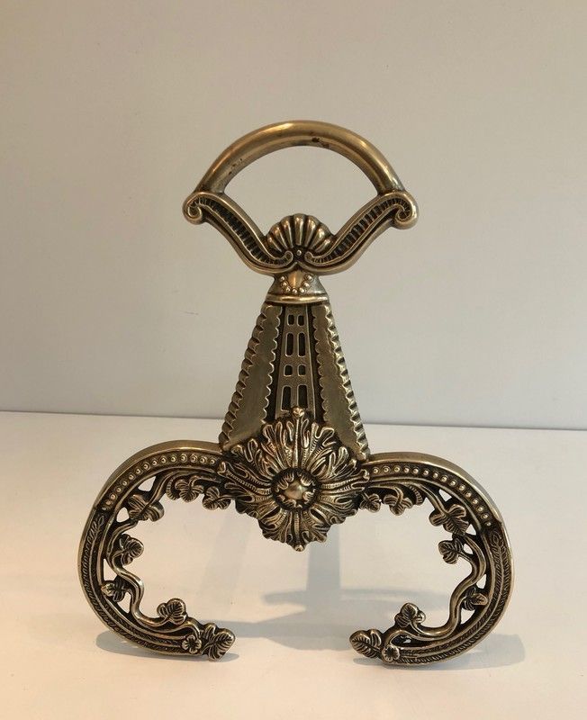 Paire de Chenets de Style Néoclassique en Bronze