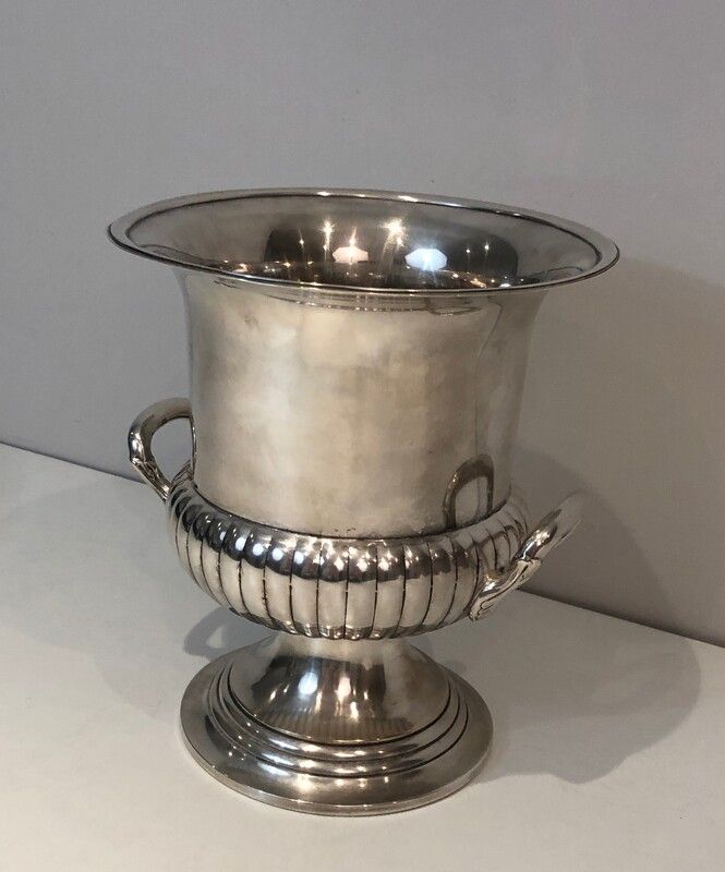 Seau à Champagne en Métal Argenté
