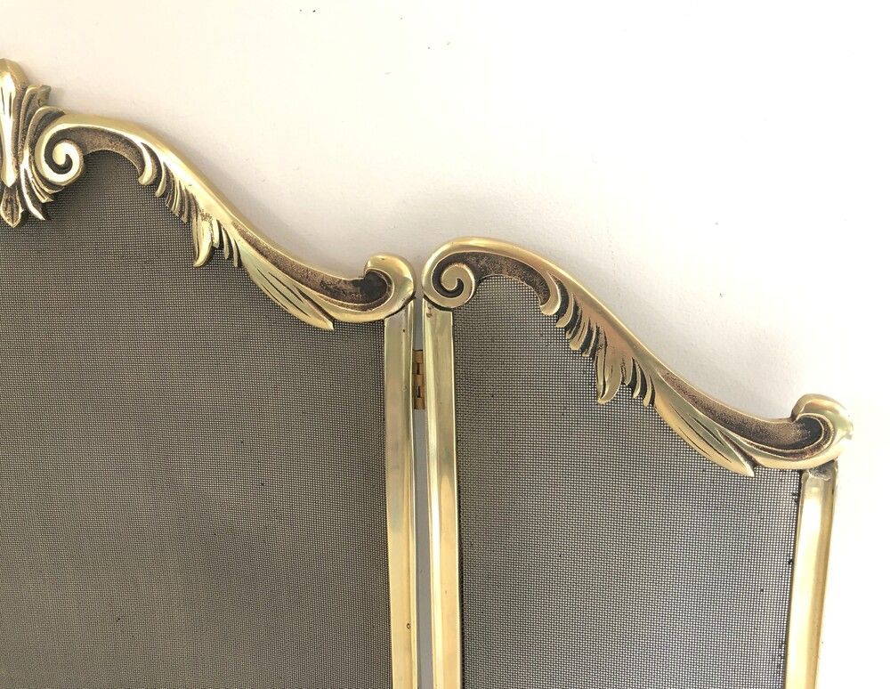 Pare-Feu en Bronze de Style Louis XV