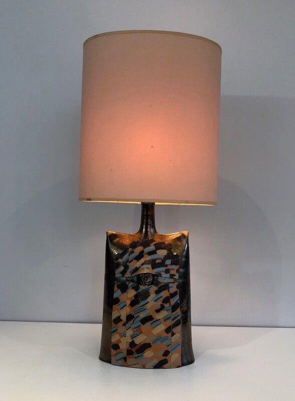 Lampe en Céramique. Vers 1970