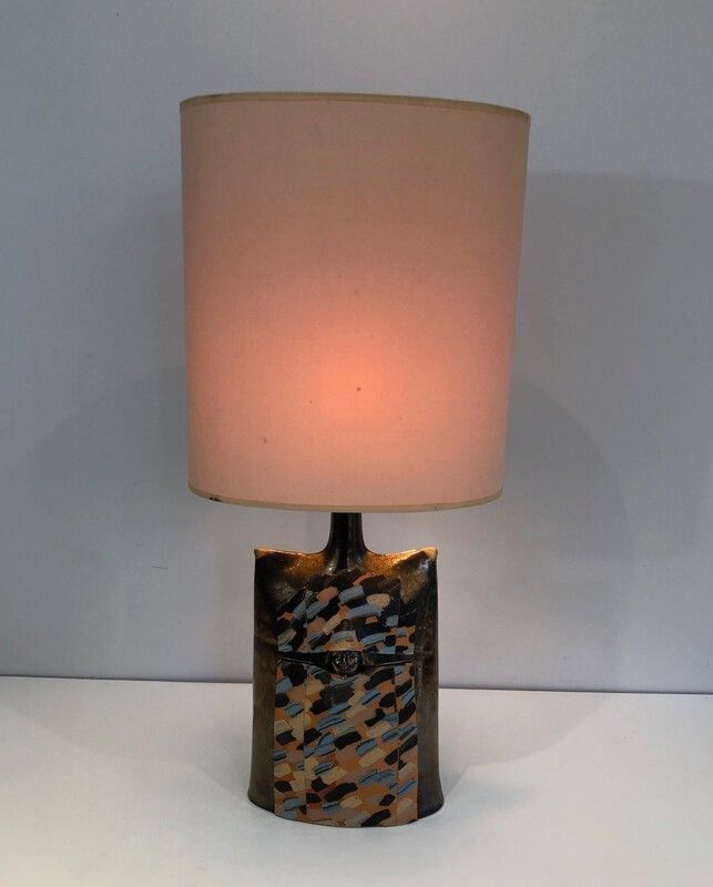 Lampe en Céramique. Vers 1970