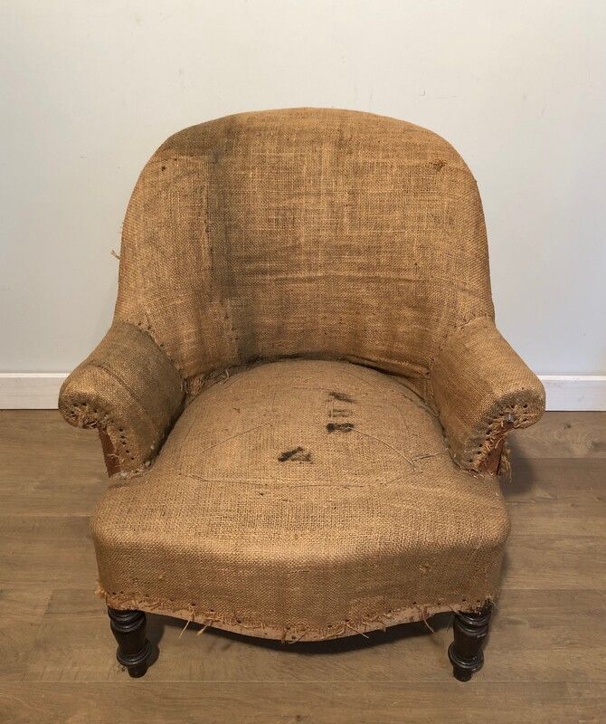 Paire de fauteuils Napoleon III à regarnir